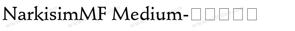 NarkisimMF Medium字体转换